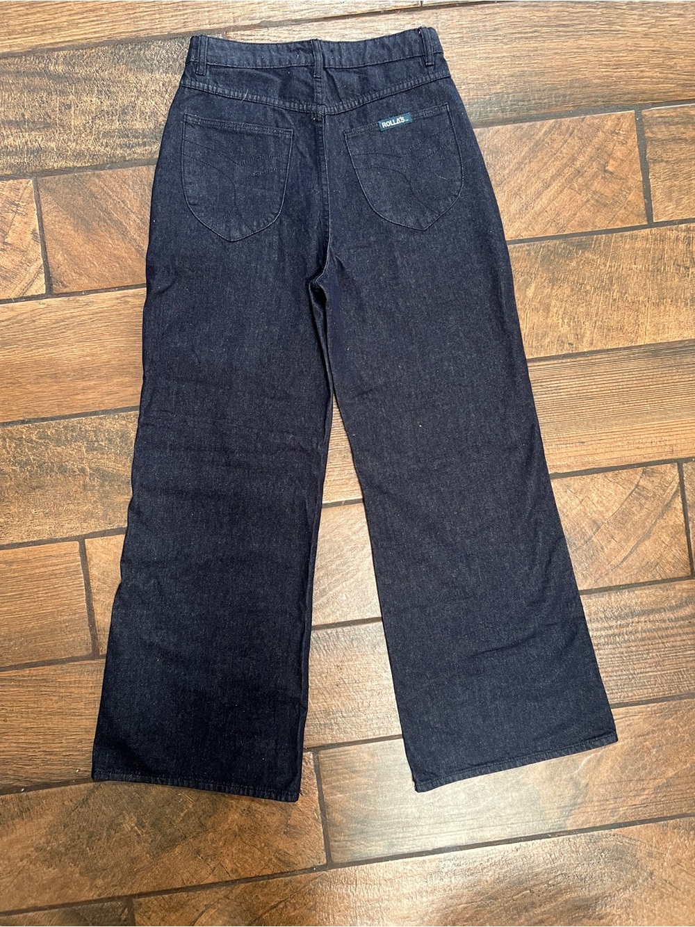 FREE SHIP - ROLLA'S Dark Indigo Studio Flare Jeans - Picture 2 of 8